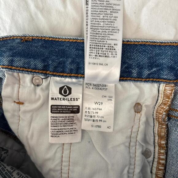 levis 501 distressed high rise denim shorts w29 vintage cutoff - Picture 6 of 7